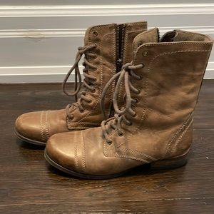 Skechers Brown Combat Boots